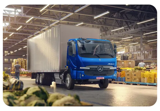 novo accelo 1417 logistica frutas + caminhoes + mercedes-benz + sp
